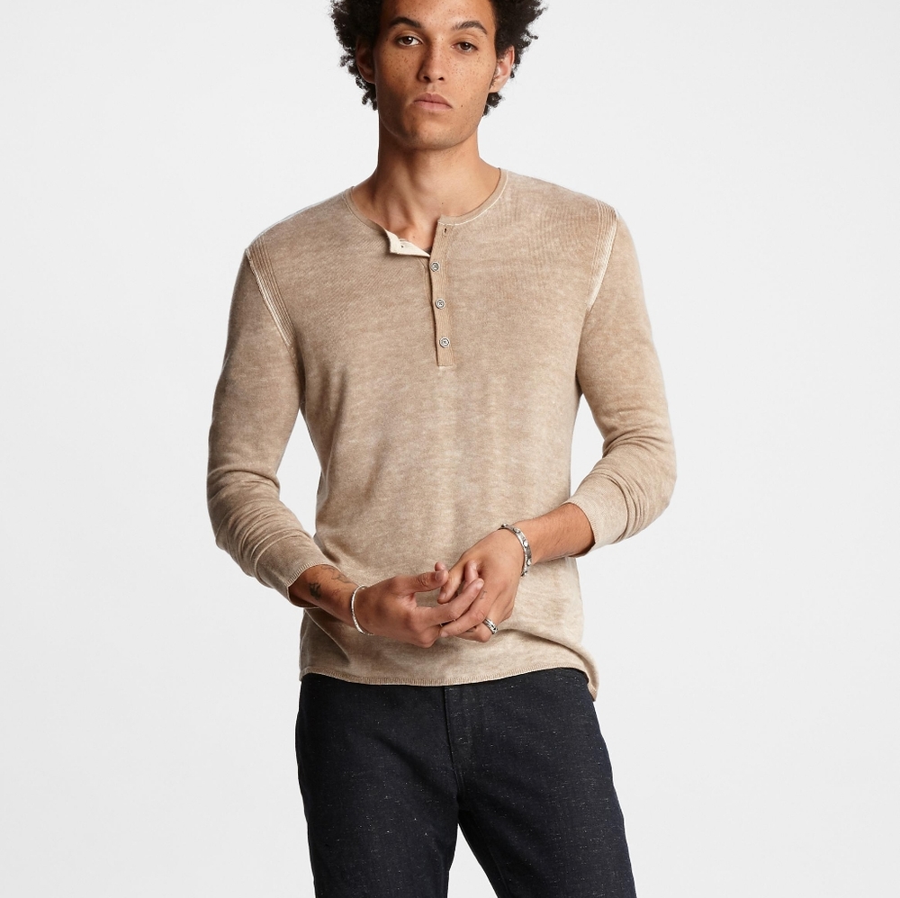 John Varvatos Artisan Henley Sweater